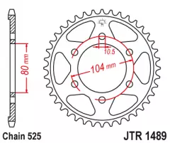 Зірка задня JT Sprockets JTR1489.40