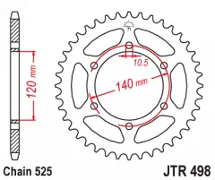 Зірка задня JT Sprockets JTR498.38