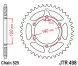 Зірка задня JT Sprockets JTR498.38