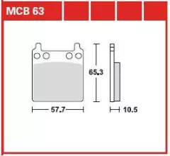 Колодки гальмівні дискові LUCAS MCB63