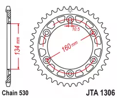 Зірка задня JT Sprockets JTA1306.40