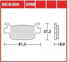 Колодки гальмівні дискові LUCAS MCB806