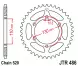 Зірка задня JT Sprockets JTR486.44