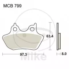 Колодки гальмівні дискові LUCAS MCB799SH