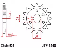 Зірка передня JT Sprockets JTF1448.15