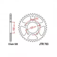 Зірка задня JT Sprockets JTR703.40