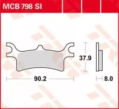 Колодки гальмівні дискові LUCAS MCB798SI