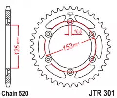 Зірка задня JT Sprockets JTR301.48