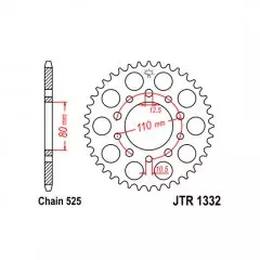 Зірка задня JT Sprockets JTR1332.46