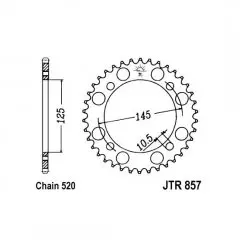 Зірка задня JT Sprockets JTR857.46