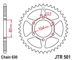 Зірка задня JT Sprockets JTR501.35