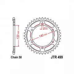 Зірка задня JT Sprockets JTR499.42