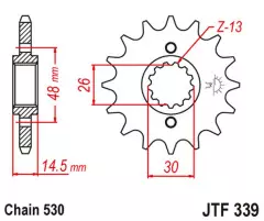 Зірка передня JT Sprockets JTF339.15