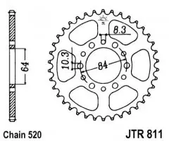 Зірка задня JT Sprockets JTR811.45