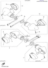 Кронштейн Указателя Поворота 1 :: STAY, FLASHER 1 (5PW-83318-00-00)