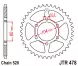 Зірка задня JT Sprockets JTR478.43