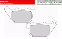 Колодки гальмівні дискові Ferodo FDB2180/P