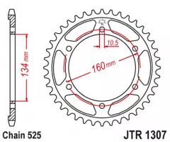 Зірка задня JT Sprockets JTR1307.42