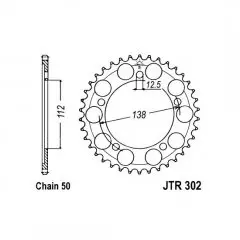 Зірка задня JT Sprockets JTR302.41