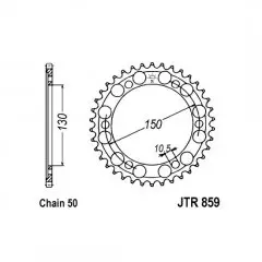 Зірка задня JT Sprockets JTR859.40