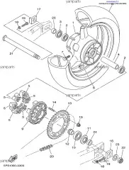 Звёздочка Ведомая (42 Зуб.) :: SPROCKET, DRIVEN (42T) (5PS-25442-00-00)