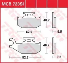 Колодки гальмівні дискові LUCAS MCB723SI