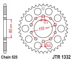 Зірка задня JT Sprockets JTR1332.40