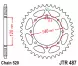 Зірка задня JT Sprockets JTR487.38