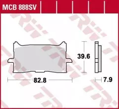 Колодки гальмівні дискові LUCAS MCB888SV