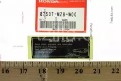 Наклейка DRIVE CHAIN (87507-MZ8-W00)